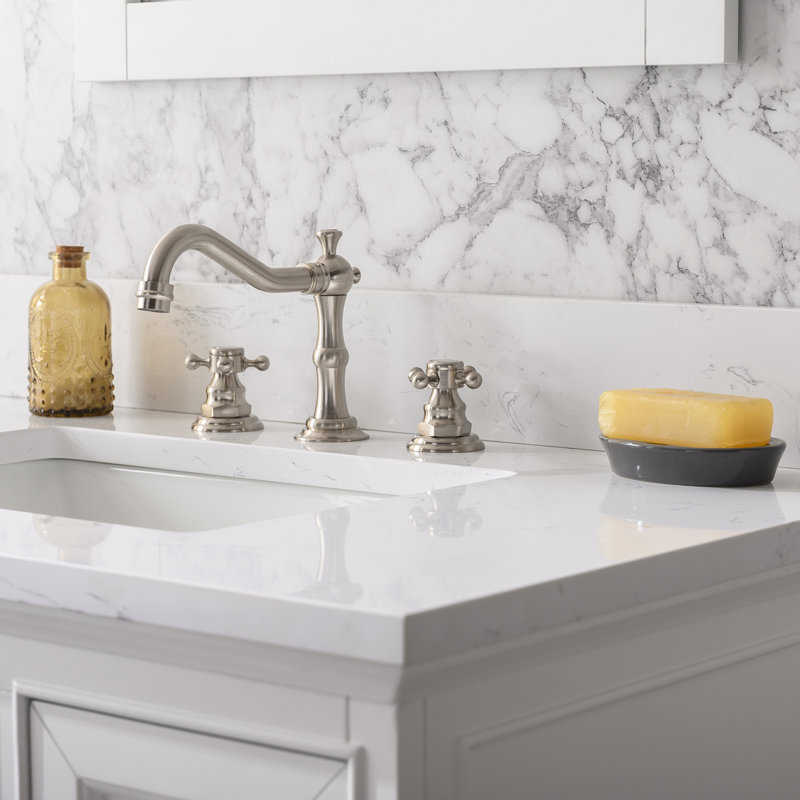 Three Posts™ Currahee 36'' Single Bathroom Vanity with Engineered Stone